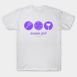 Tennis Girl (Purple) T-Shirt